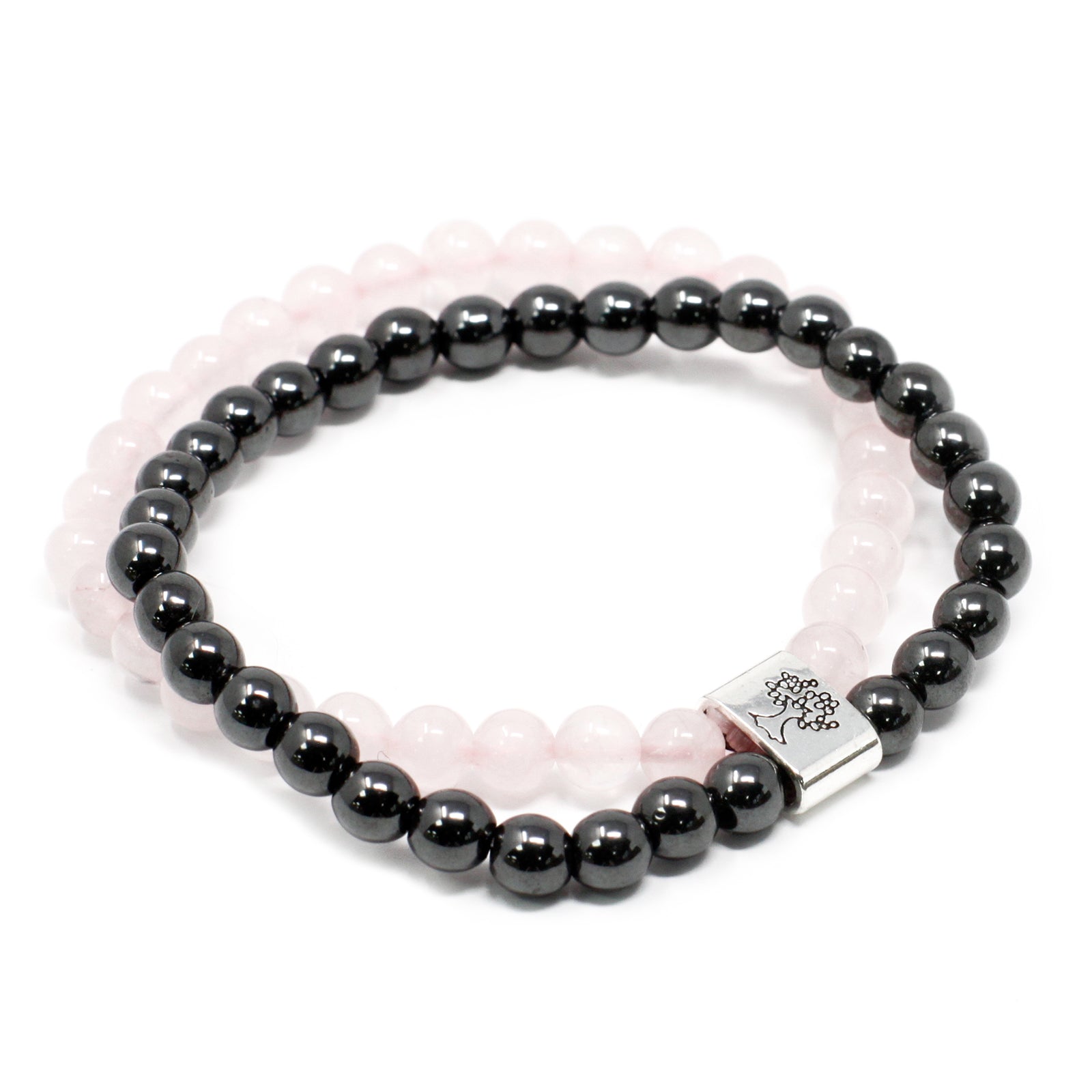 Pulsera Magnética con Cuarzo Rosa