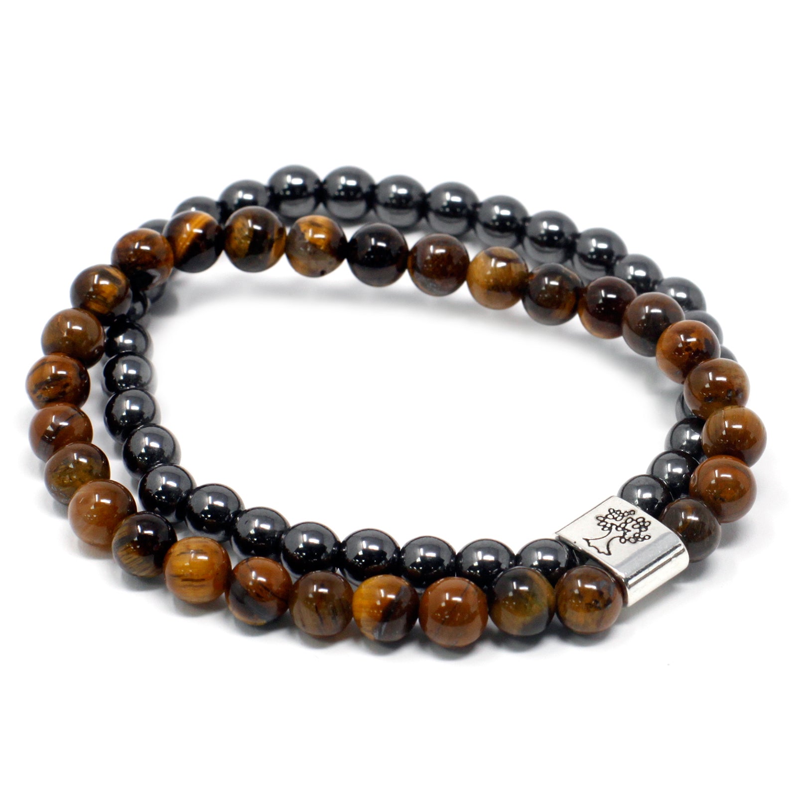 Pulsera Magnética con Ojo de Tigre