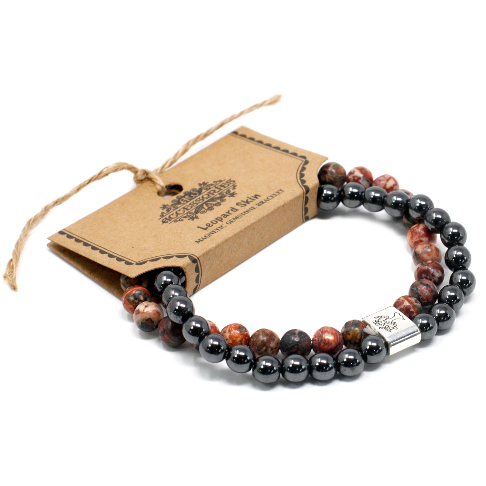 Pulsera Magnética con Jaspe Leopardo