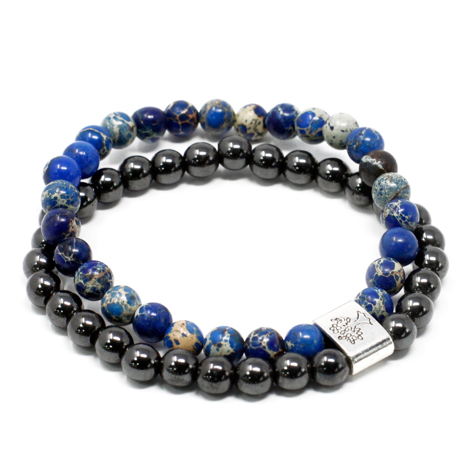 Pulsera Magnética con Sodalita Fondo Marino