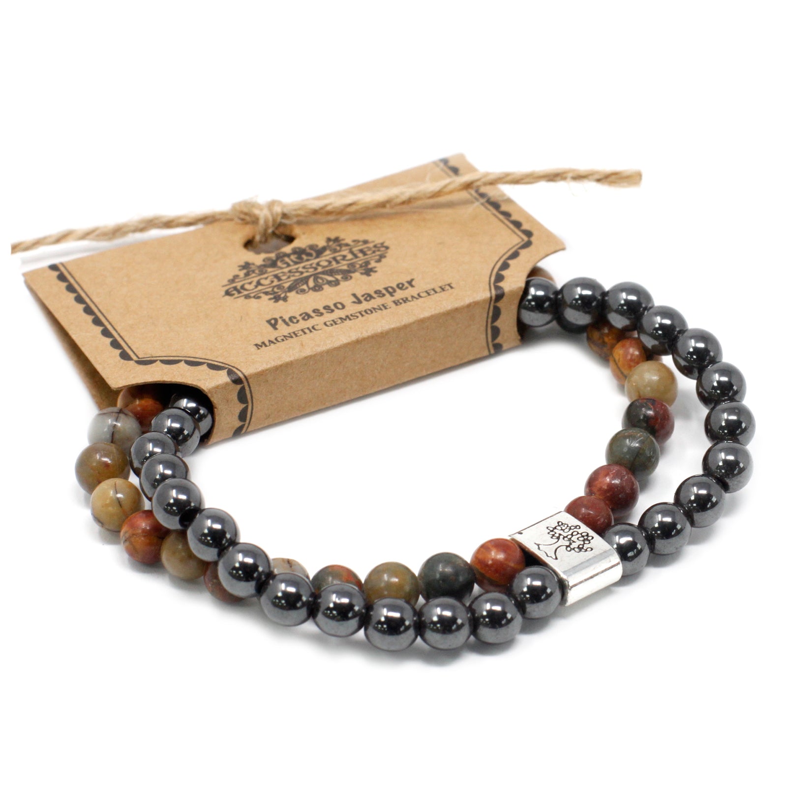 Pulsera Magnética con Jaspe Picasso