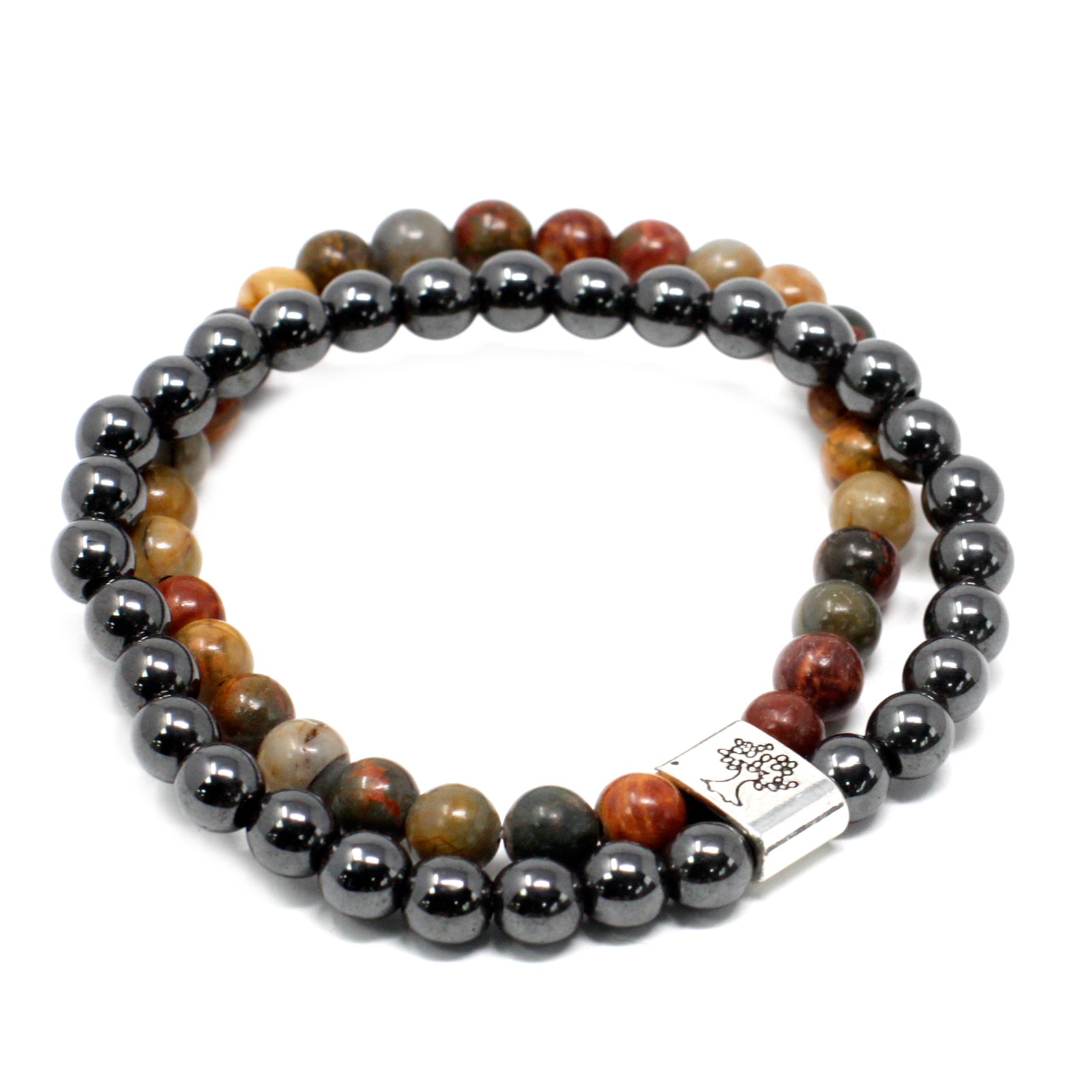 Pulsera Magnética con Jaspe Picasso