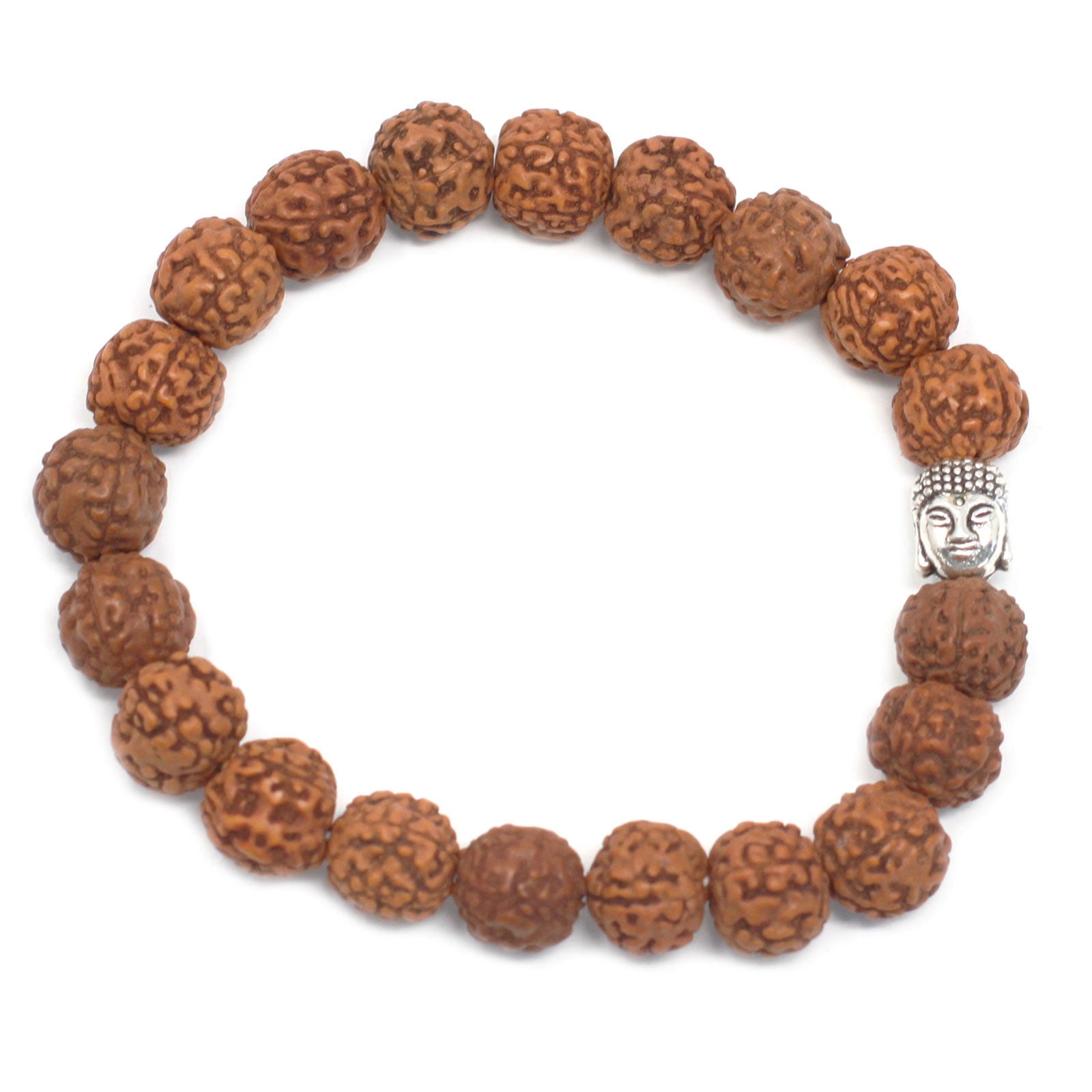 Pulsera de Semillas de Rudraksha - Buda