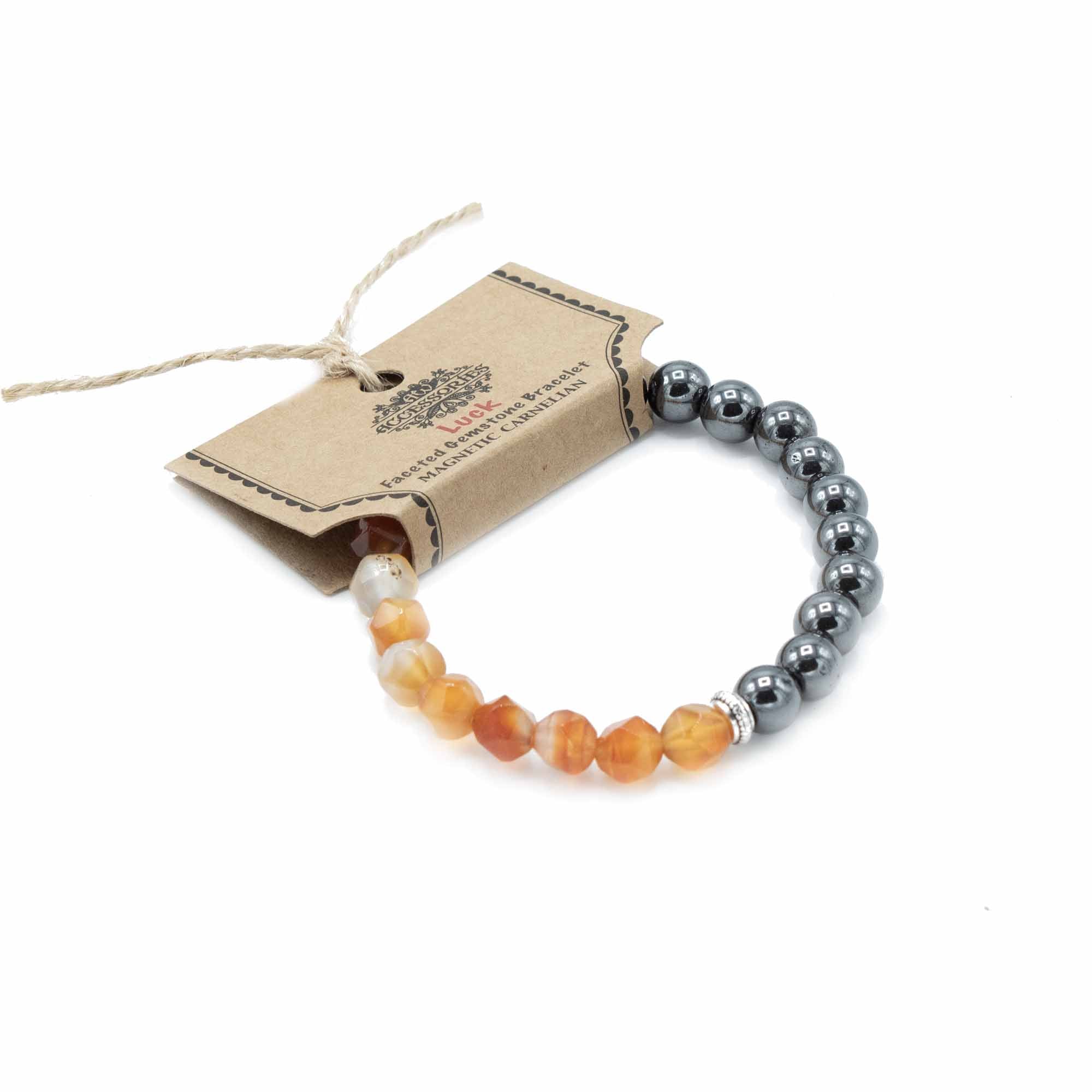 Pulsera Magnética con Cornalina