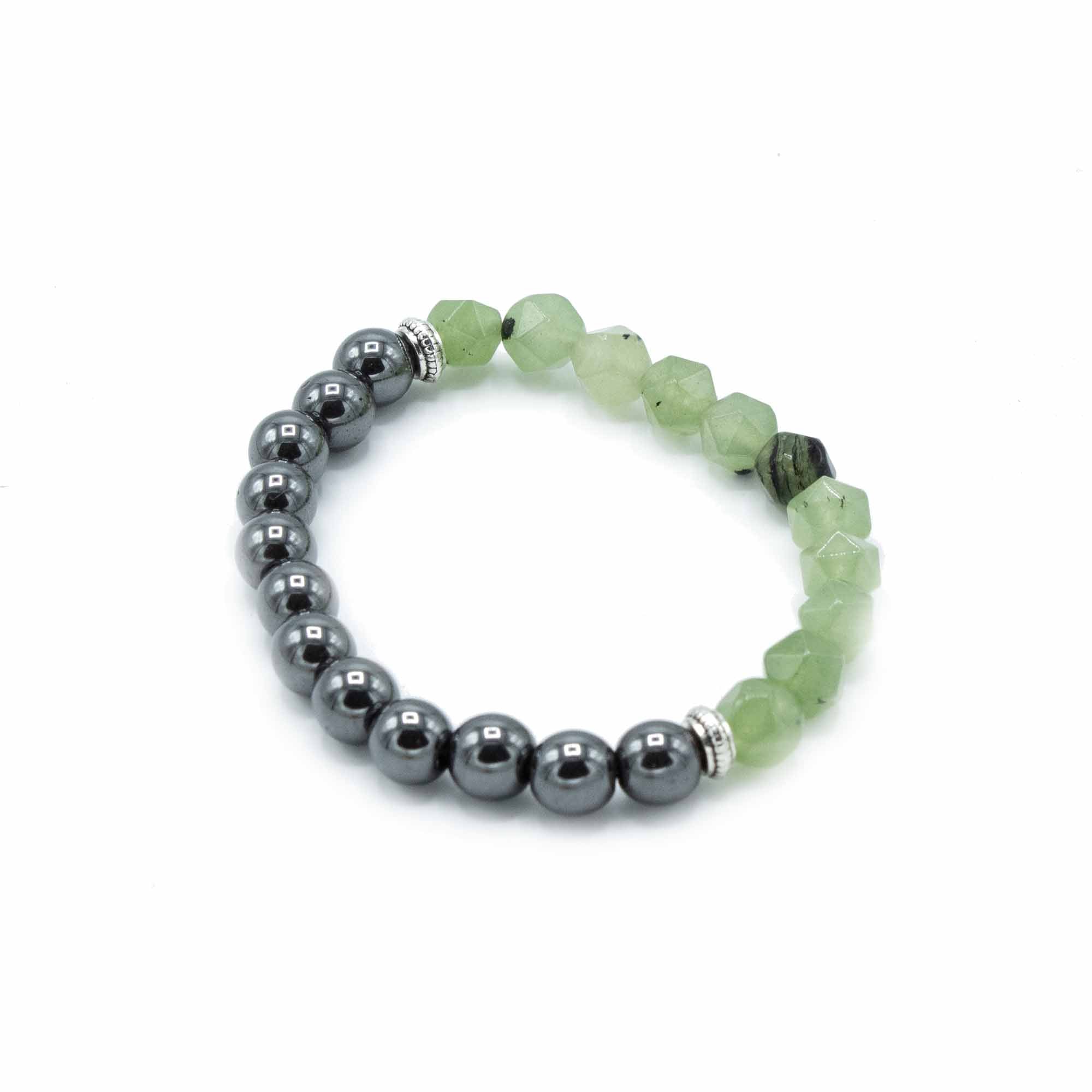 Pulsera Magnética con Jade Tallado